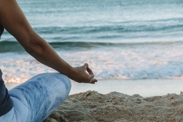 person meditation to be more resilient and happy
